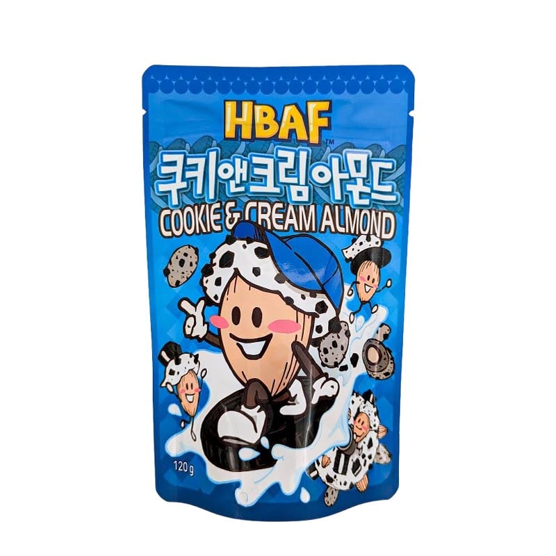 HBAF Koreanische Mandeln Cookie & Cream 120g