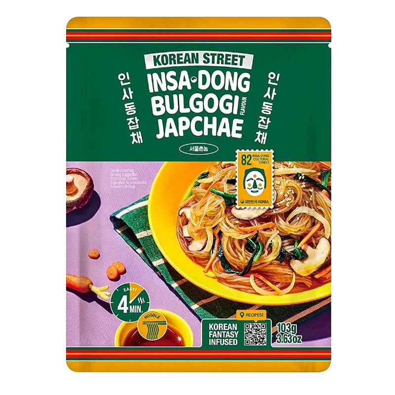Instant Japchae-Nudeln Bulgogi-Geschmack Korean Street 103g