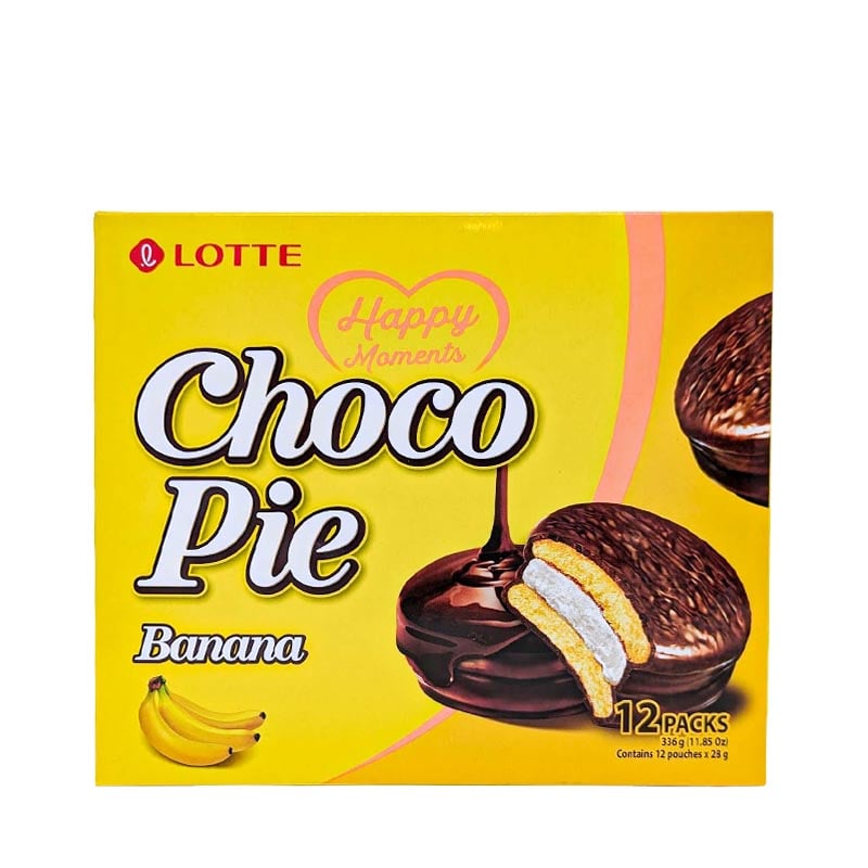 Lotte Choco Pie Banan 12-pack 336g