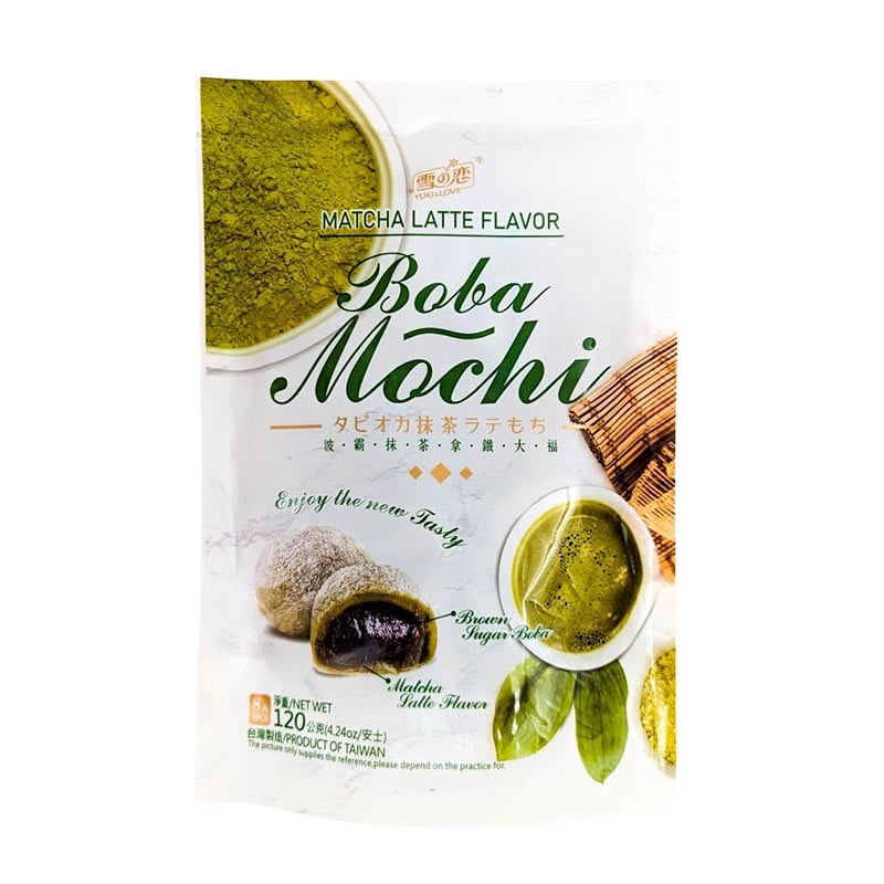 Mochi mit Boba-Matcha-Latte 120g
