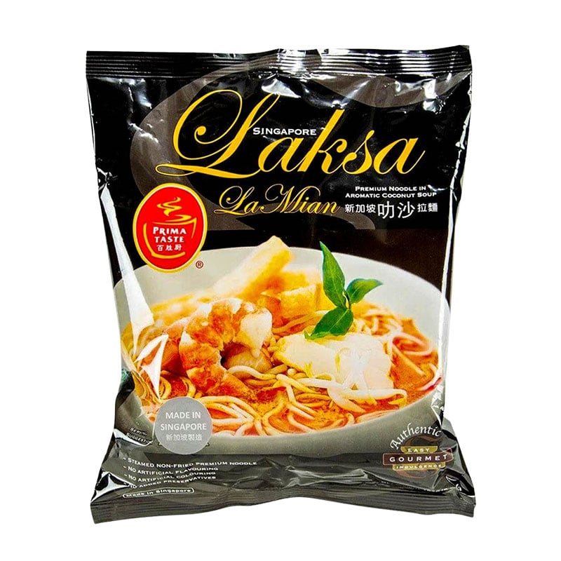 Prima Taste Laksa La Mian Instantnudeln mit echter Currypaste & Kokosmilch