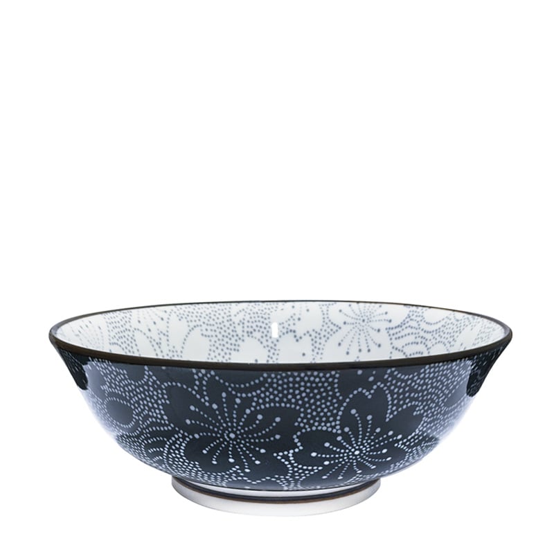 Ramen Schale Groß Grau & Schwarz Tokyo Design