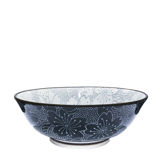 Ramen Schale Groß Grau & Schwarz Tokyo Design