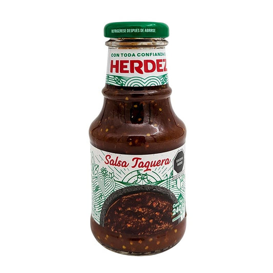 Salsa Taquera mit gerösteten Tomatillos & Chile de Árbol 240g
