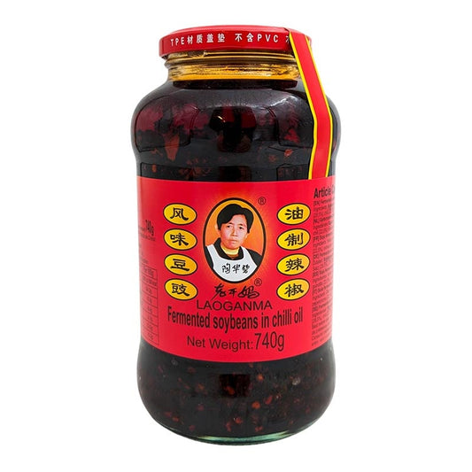 Schwarze Bohnen in Chilisoße, Lao Gan Ma 740g