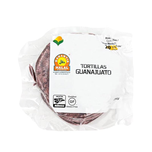 Tortillas aus blauem Mais 20 Stück (Klein) 250g