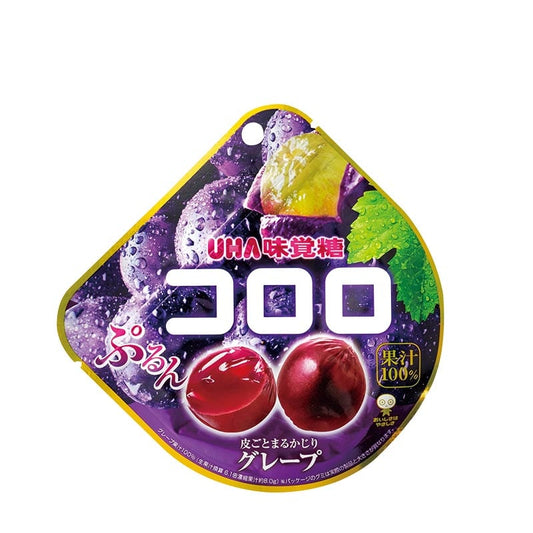 UHA Kororo Traube Fruchtsaft-Geleebonbons 48g