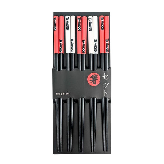 Essstäbchen aus Holz Katzen 5 Paare