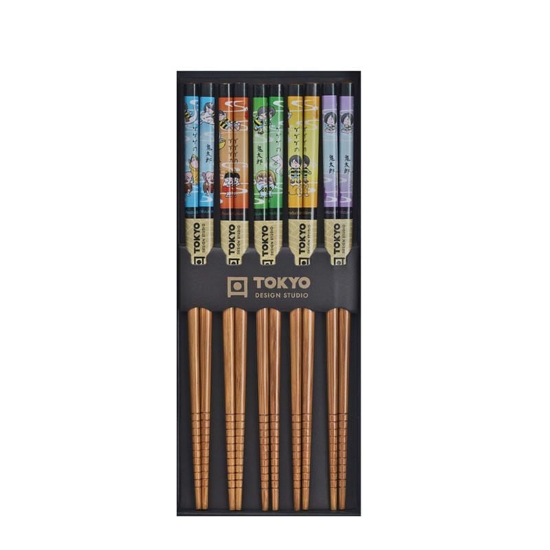 Essstäbchen mit Comicfiguren 5 Paare