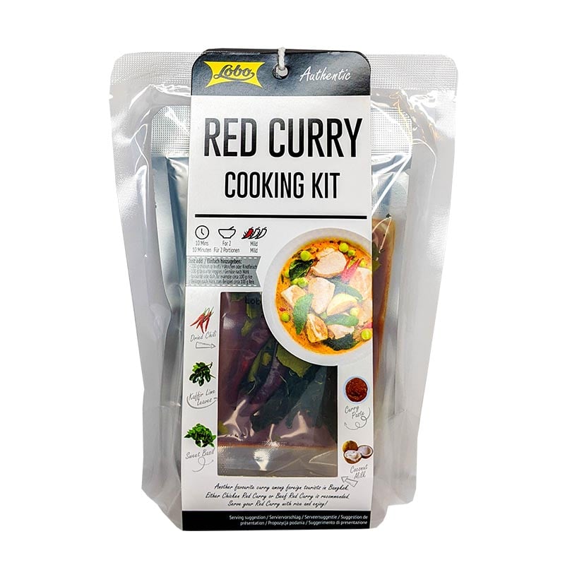 Rotes Curry-Kochset einfach zubereitet 2 Portionen