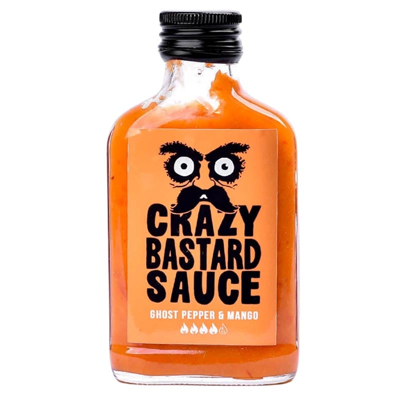 Crazy Bastard Ghost Pepper & Mango Hot Sauce 100ml