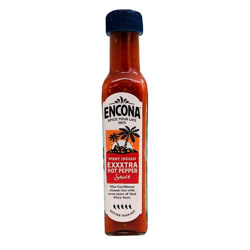 Extra Scharfe Chilisoße (mit Ghost Pepper) Encona 142ml – Drachenfrucht