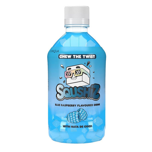 Fruchtsaft mit Nata de Coco Blaue Himbeere SQUSHiZ 350ml