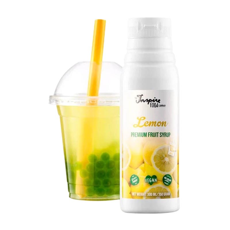 Zitronen-Fruchtsirup-Bubble-Tee 300 ml (10 Portionen)