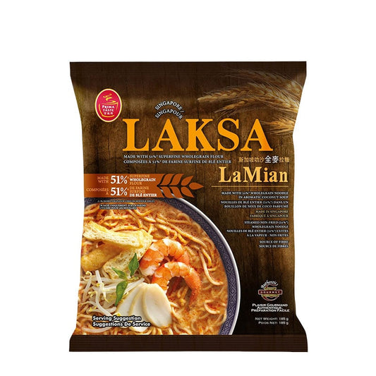 Prima Taste Laksa La Mian Vollkornnudeln echte Currypaste & Kokosmilch