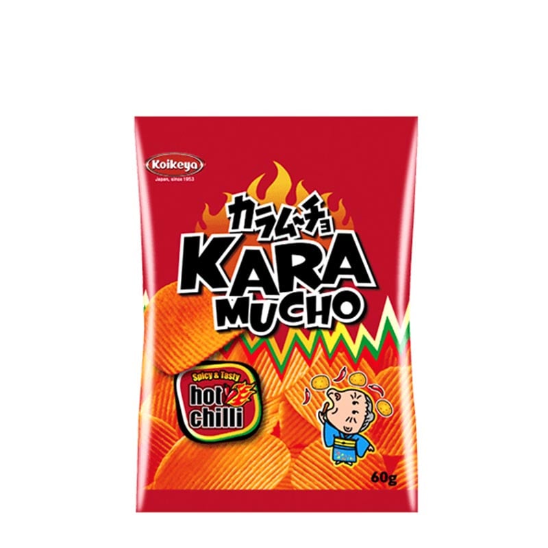 Karamucho Chili Ridge (Scharfe japanische Chips)