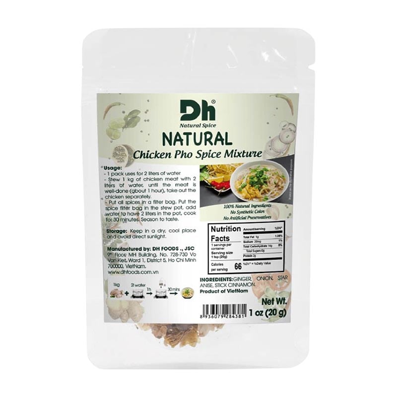 Gewürzmischung Pho Ga (Hühnchen) vietnamesische Nudelsuppe 20g