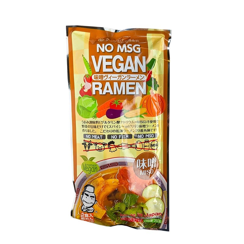 Deluxe vegane Ramen mit Brühe (Miso) 2 Portionen