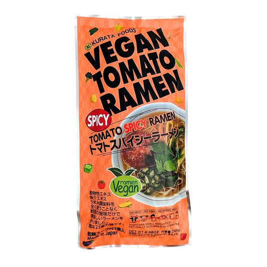 Luxuriöse vegane Ramen mit Brühe (Scharfe Tomate) 2 Portionen
