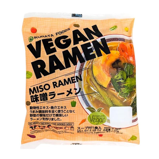 Luxuriöse vegane Ramen mit Brühe (Miso) 1 Portion