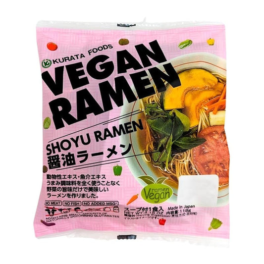 Luxuriöses Veganes Ramen mit Brühe (Shoyu Soja) 1 Portion