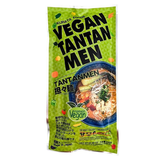 Luxuriöse vegane Ramen mit Brühe (Tantanmen) 2 Portionen