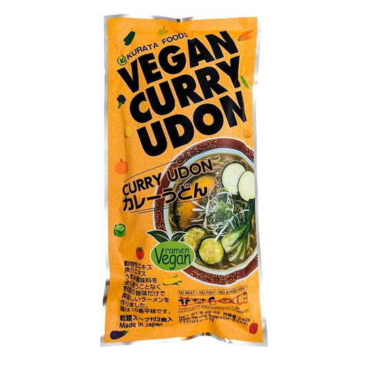 Luxuriöse Vegane Udon mit Brühe (Curry) 2 Portionen