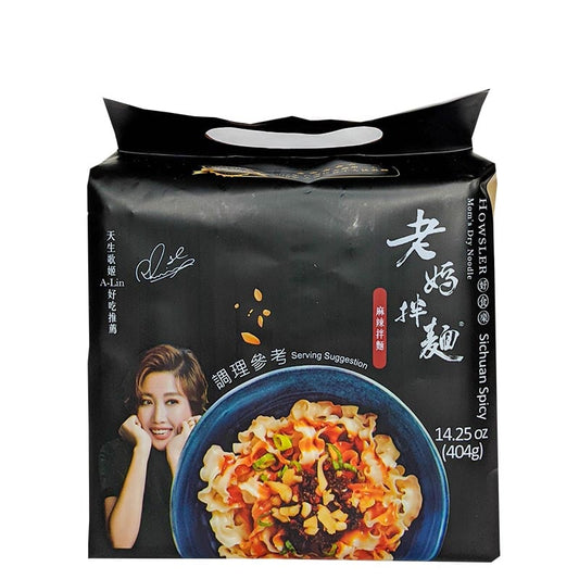 Mom's Dry Noodle Sichuan Scharf 4er-Pack