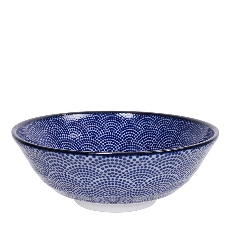 Nippon Blue Ramen Schale 1000ml Punkte