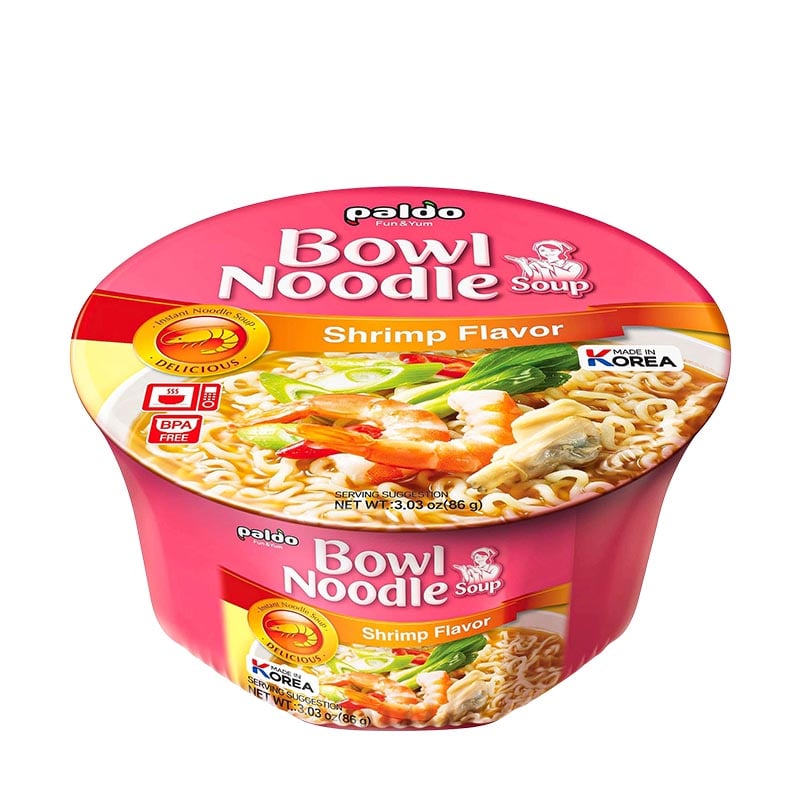 Paldo Nudelsoppa Räkor Bowl 86g