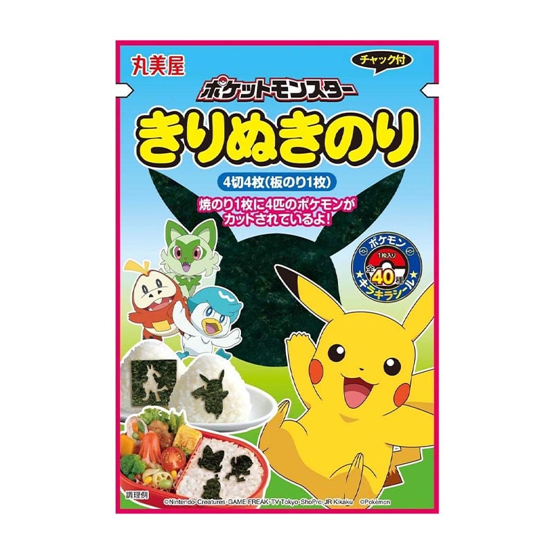 Pokémon-Aufkleber in Nori-Algen (Reis dekorieren!) 36g