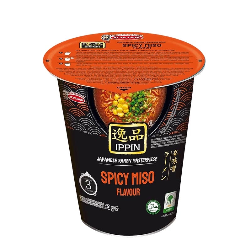 Ramen nudelkopp Ippin Spicy Miso Acecook