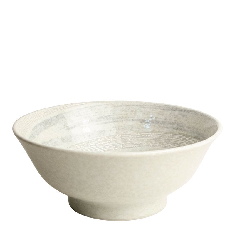 Ramenskål Vit spiral 21cm