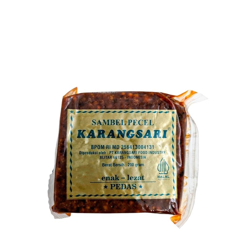 Sambal Pecel Karangsari (Indonesische Erdnusssauce) Scharf 200g