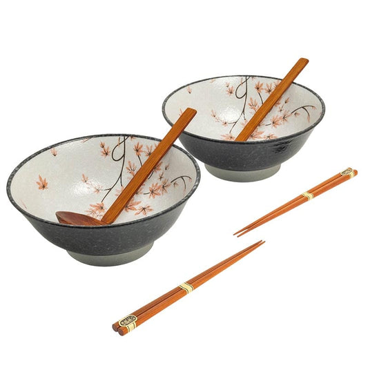 Ramen-Set Essstäbchen & Löffel Japanischer Ahorn