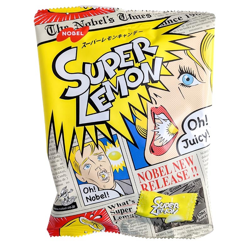 Super Lemon saure japanische Zitronenbonbons