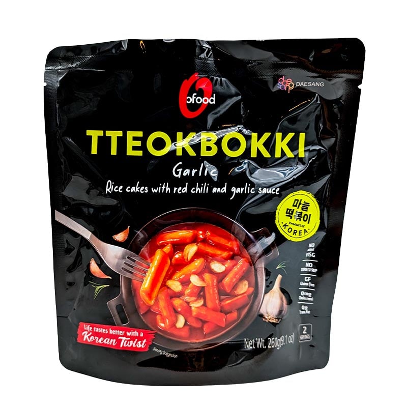 Tteokbokki Reiskuchen Knoblauch & Chilisauce 2 Portionen 260g