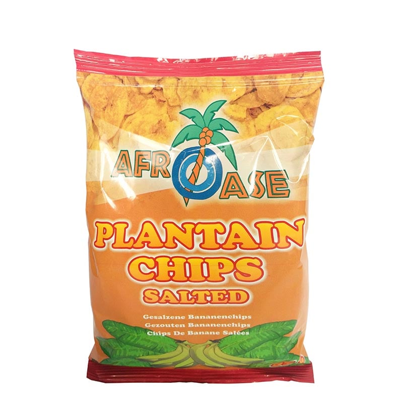 Knusprige Bananenchips leicht gesalzen