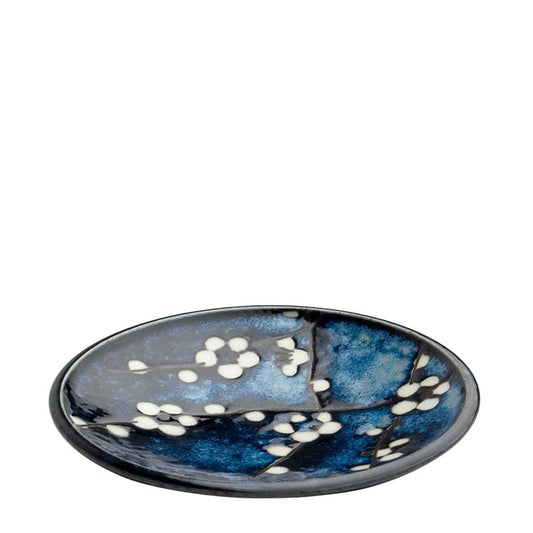 Dippschale & Saucenschale Hana Blue japanische Blumen