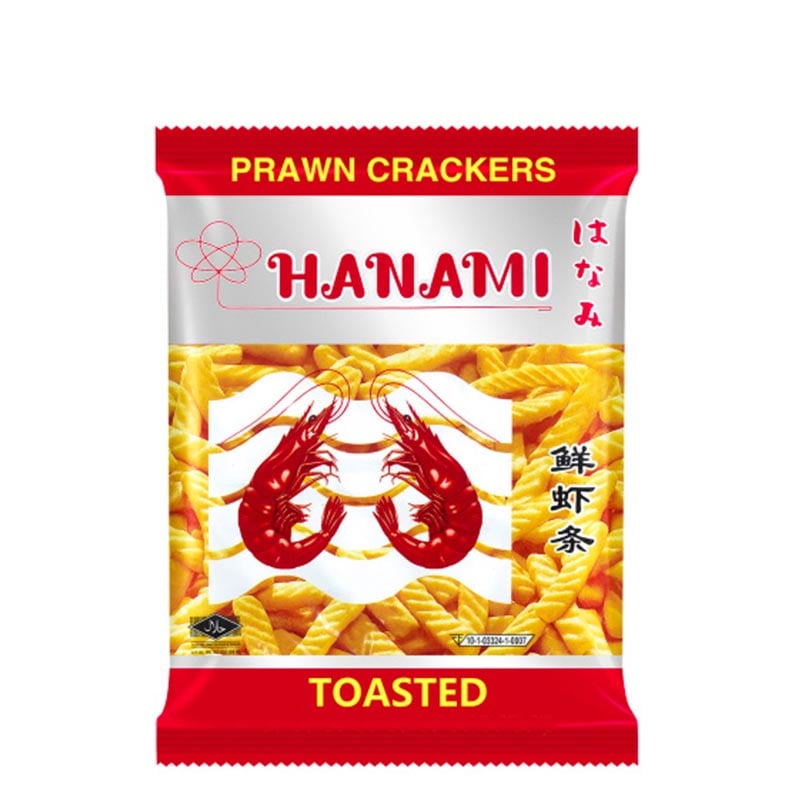 Geröstete Garnelensnacks Schrauben 60g