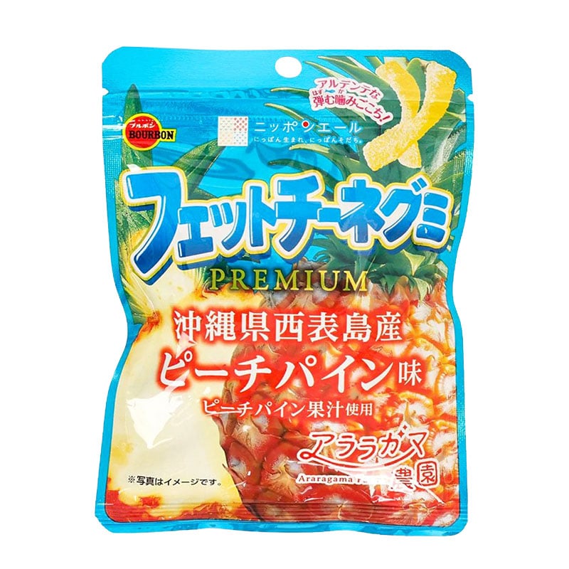 Japanisches Süßigkeiten Fettuccine Pfirsich Ananas