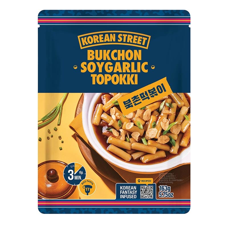 Instant Tteokbokki Knoblauch & Soja Korean Street 163g