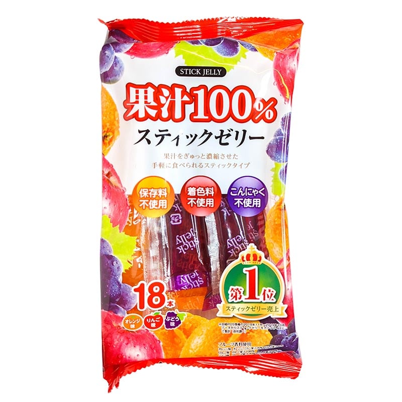 Jelly-Sticks mit Fruchtsaft