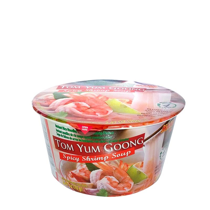 Tom Yum Goong Bowl mit Reisnudeln