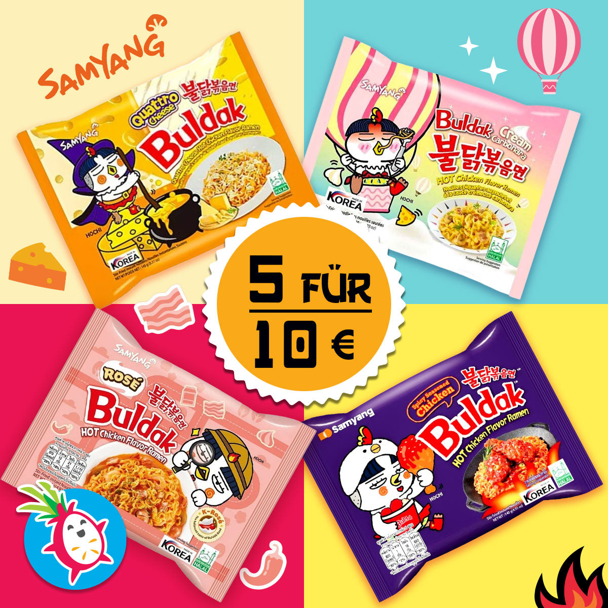 Ausgewählte Samyang – 5 für 10€